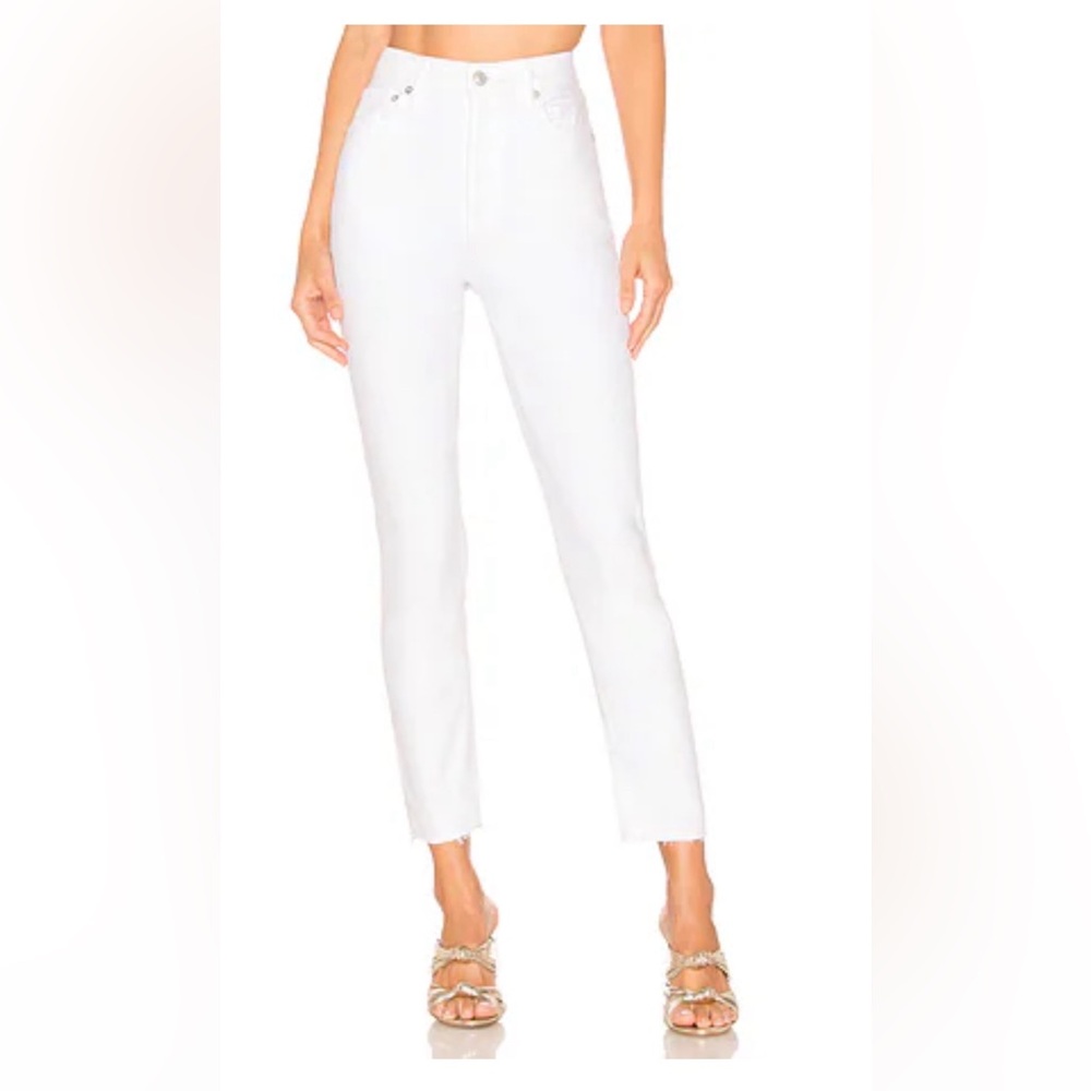 AGOLDE Nico High Rise Slim Fit white skinny jeans size women’s 25